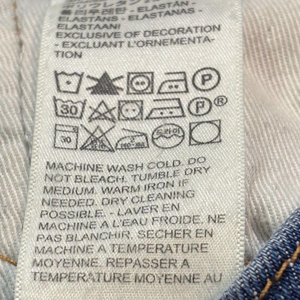 Levi's 541 Men's Dark Wash Athletic Tapered Leg Jeans Size 40 x 28 1/2 EUC - Picture 13 of 14